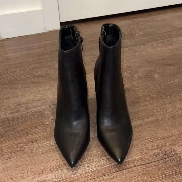 Marc Fisher Black Heeled Boots - Picture 3 of 6